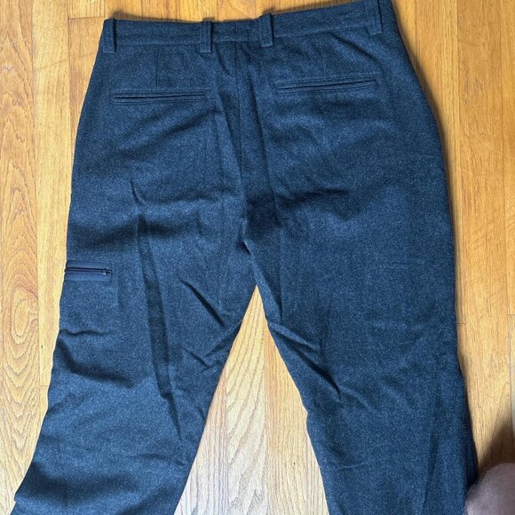 Wool blend dark charcoal grey/black pants - Picture 3 of 6